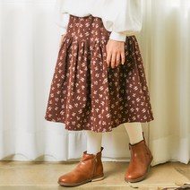 여아용 눈꽃골덴 스커트