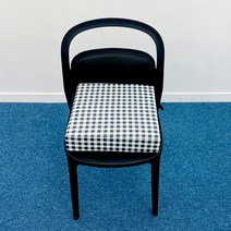 바니키즈 유아 용 키높이조절 방석 의자 35 x 35 x 8 cm, 체크