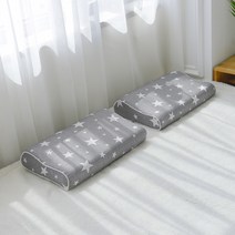 매직베드 뒷목 숙면 전용 메모리폼 베개, 그레이별, 1개