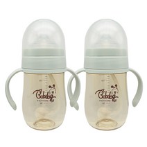 밥독 유아용 PPSU 스마트 빨대컵 180ml 트윈팩, 민트, 민트, 1세트