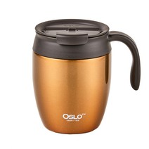 오슬로 애플 머그 텀블러, 골드, 450ml