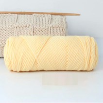 위튼 DIY 목도리 짜기 부드러운 뜨개실 2p, 레몬, 2개