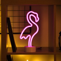 어반LED 네온 무드등 플라밍고 스탠드형