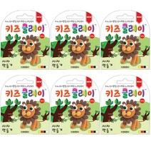 KIBBOOM 키즈클레이 미니 6p, 사자, 30g