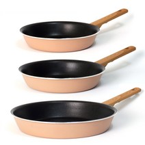 키친아트 몬트 인덕션 후라이팬 3종세트, 혼합색상, 후라이팬20cm + 24cm + 30cm