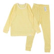 코디아이 아동용 파우더 모달 골지 상의 + 하의 내의 세트