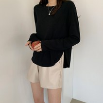 여성용 메틴드 밴딩 레자 반바지 PT6869K11