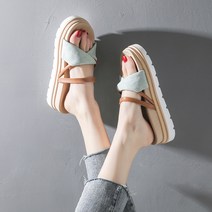 뮤베아 여성용 말랑말랑 일자 스트랩 슬리퍼 WS283