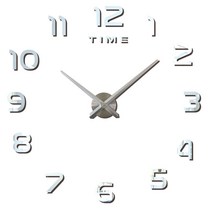 가팡 원형 벽시계 CLOA013 03번, 실버