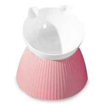 딩동펫 반려동물 15도 캣 보울식기, 핑크, 1개