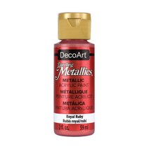 데코아트 아메리카나 대즐링 메탈릭 아크릴물감 22 Royal Ruby, 59ml, 1색