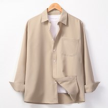 레이먼 남성용 글랜 오버핏 포켓 카라 셔츠