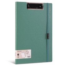 델리 누사인 고정스트랩 커버 클립보드 A4 180-NS, 그린, 1개