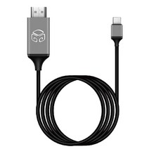 디지지 4K UHD USB 3.1 C to HDMI 미러링 케이블, 3m, 혼합색상, 1개
