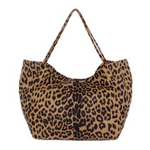 미콘 여성용 캐주얼 호피 빅 숄더 쇼퍼백 MTZ72222