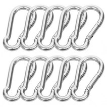 강철 합금 테라 스틸 카라비너 10p, 실버