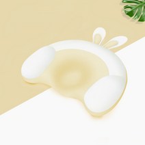 아기 머리 교정베개 짱구 셀프 두상관리 큐트래빗 두상베개, 옐로우, 1개