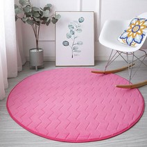 에이홉 부드러운 원컬러 라운드 러그