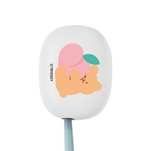 트라이코지 러브베어과일 LED 미니 휴대용 칫솔살균기 STB-022, 복숭아