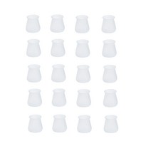 다해유 실리콘 테이블 의자발바닥 투명매트 20p, 흰색