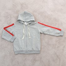 키즈레시피 아동용 컬러배색 후드집업