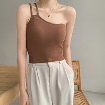레몬소울 여성용 어쏘 골지 패드 두줄 끈나시