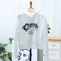 라라온 츄이 레터링 후드넥 티셔츠