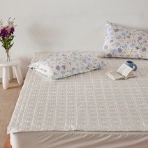 아르페지오베이직 그라스 풍기인견 누빔패드, 화이트