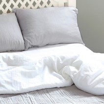 아리베베 렌징모달 싱글 차렵이불 + 베개커버 세트, 그레이