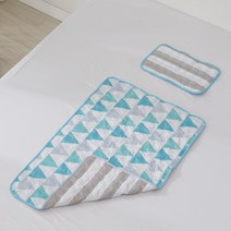 꼼띠아 쿨젤 쿨링 아이스 여름 양면 쿨매트 세트, 아이스민트