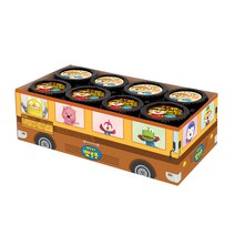 뽀로로 버스팩 치즈맛 떡볶이 110g x 4p   짜장맛 떡볶이 110g x 4p 세트, 1세트