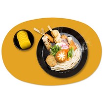 엘로니 파파 에그 실리콘 테이블 매트, 머스타드, Large(428 x 288mm)