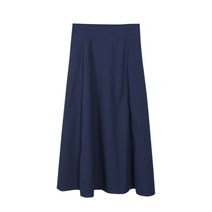 플랜데이 훌 플레어 뒷밴딩 데일리 롱 스커트