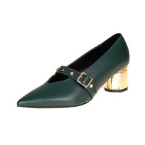 씸 여성용 가죽 스트랩 펌프스 1747