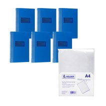 현풍 PP 진행문서 화일 F4041-3BL A4 6p + L홀더 10p, 청색(화일), 1세트