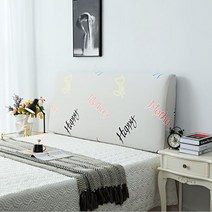 알럽홈 심플 프린팅 디자인 침대헤드커버, TYPE1