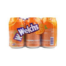 웰치 소다 오렌지맛, 6개, 355ml