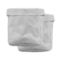 마켓감성 크래프트 종이봉투 20 x 20 cm, 그레이, 2개