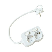 에코파워탭 LED 개별 멀티탭 2구 EPM-L202, 1개, 40cm