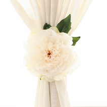 더플라워마켓 피오니 커튼집게 18cm, 크림, 2개