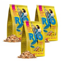 리오 21042 왕관 모란 코뉴어 깃털영양 중소형 앵무새사료, 1kg, 3개