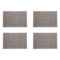 파라다이소 호텔 스타일 방수 플레이스 테이블 매트 4p, 04, 45 x 30 x 0.1 cm