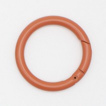 동대문단추왕 컬러 원터치 오픈형 오링 25mm, 브라운, 2개