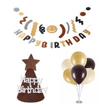 펫츠몬 강아지 고양이 생일파티 풍선 펠트 가랜드 세트, 혼합색상, 1세트