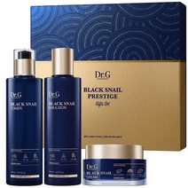 닥터지 블랙 스네일 프레스티지 스킨케어 토너 150ml + 에멀전 150ml + 크림 50ml 세트, 1세트