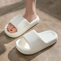 이브리영 폭신한 구름 거실화, 흰색, 1개