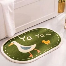 마켓파이브 부드러운 패브릭 사각 발매트, 오리