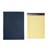 페이퍼랩 패드폴리오 A4 + 리갈패드 A4 50p, 블루(패드폴리오),랜덤발송(리갈패드), 1세트