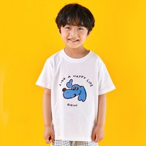 바오밥나무 아동용 블루도그 반팔 티셔츠