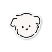 유스픽 왕왕 귀여워 스마트 그립 아크릴 톡톡만 말티왕왕, 혼합색상, 1개
